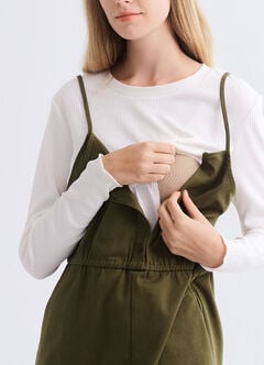 2 in 1 Maternity & Nursing Spliced Dress, , hi-res