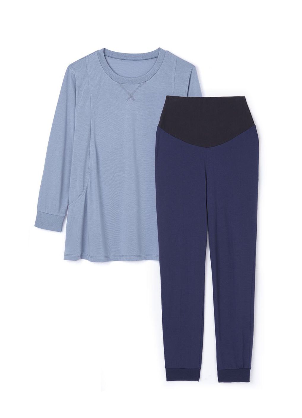Sweet Dreams Maternity & Nursing Pyjama Set, Periwinkle, hi-res image number 6