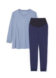 Sweet Dreams Maternity & Nursing Pyjama Set, Periwinkle, hi-res