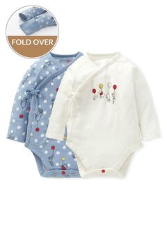 Disney Winnie The Pooh Newborn Cotton L/S Bodysuit 2 Pcs Pack, , hi-res