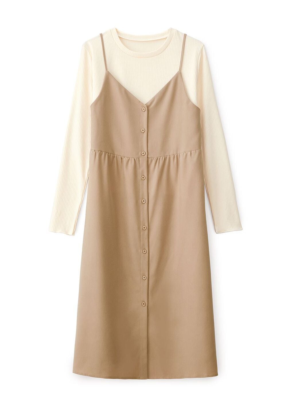 Button-Front Maternity & Nursing Dress, , hi-res image number 5