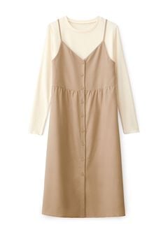 Button-Front Maternity & Nursing Dress, , hi-res