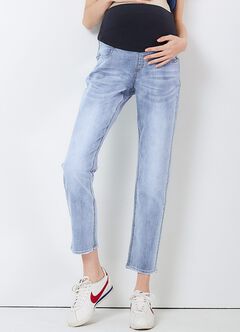 Slim Boyfriend Maternity Jeans, , hi-res