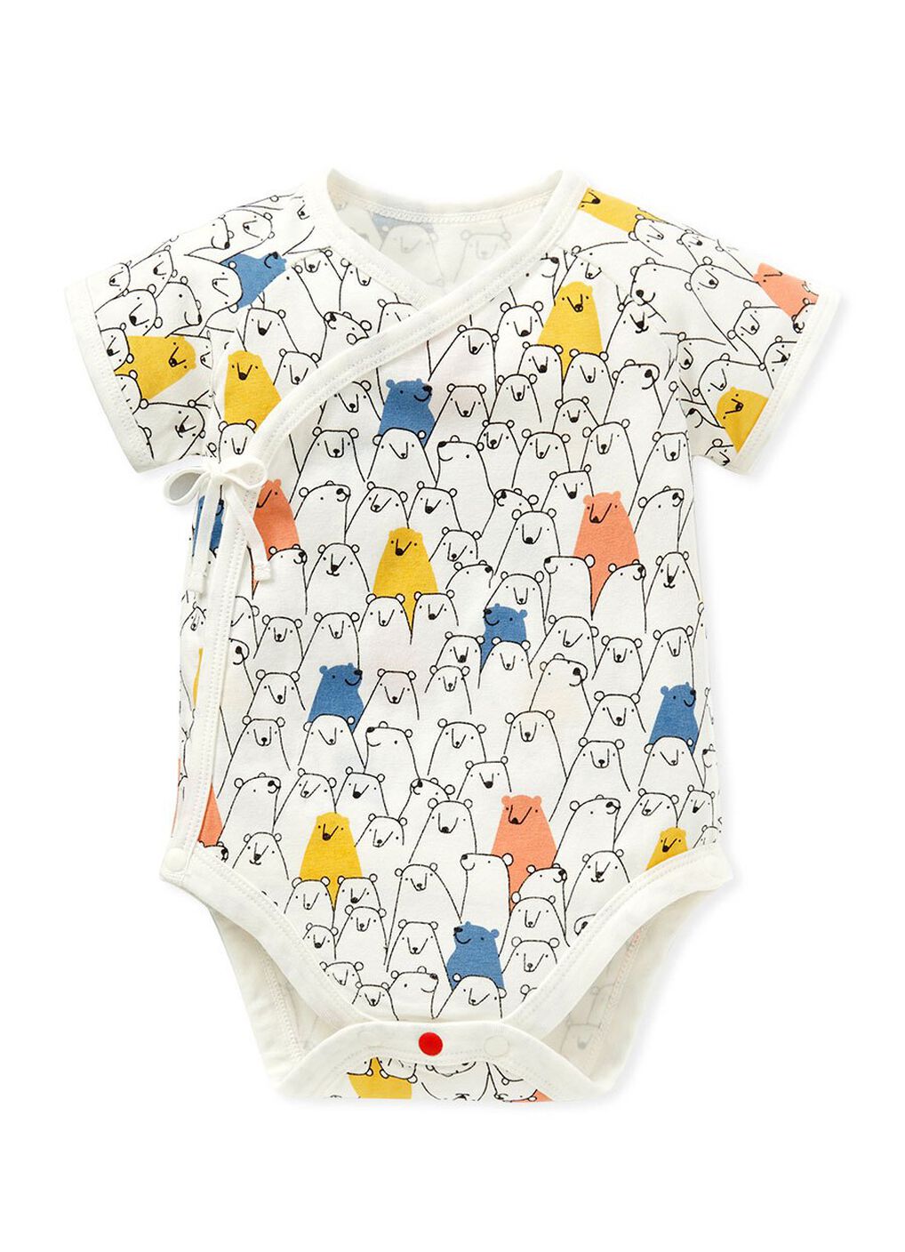 Polar Bear Newborn Cotton S/S Bodysuit 2 Pcs Pack, , hi-res image number 1