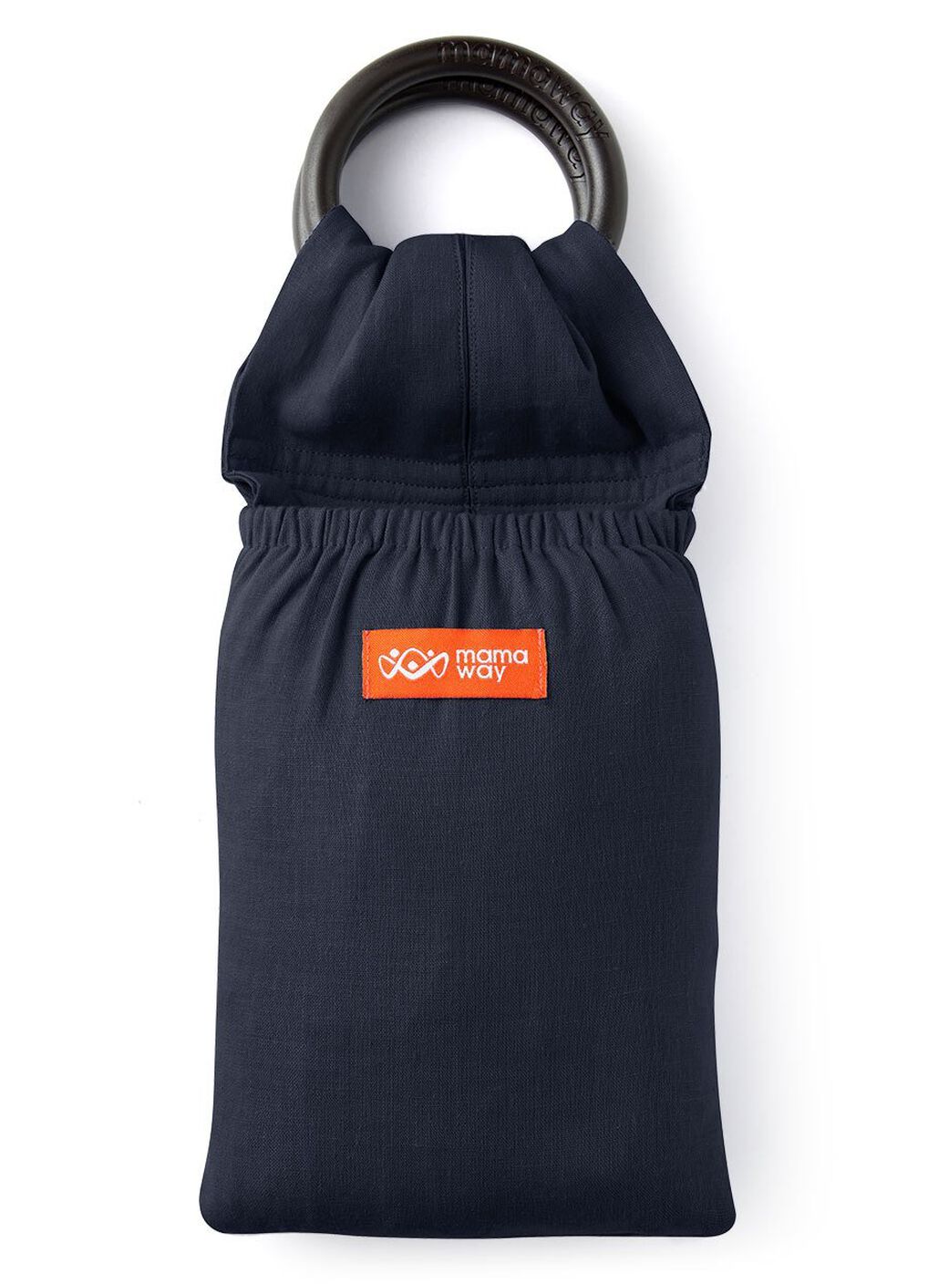 Solid Linen Baby Ring Sling, Navy, hi-res image number 1