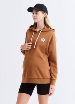 Disney Chip & Dale Popcorn Long Sleeves Maternity & Nursing Top, Brown, hi-res