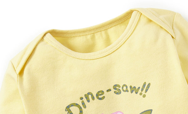 Dinosaur George Pig Baby Cotton Long Sleeve Bodysuit