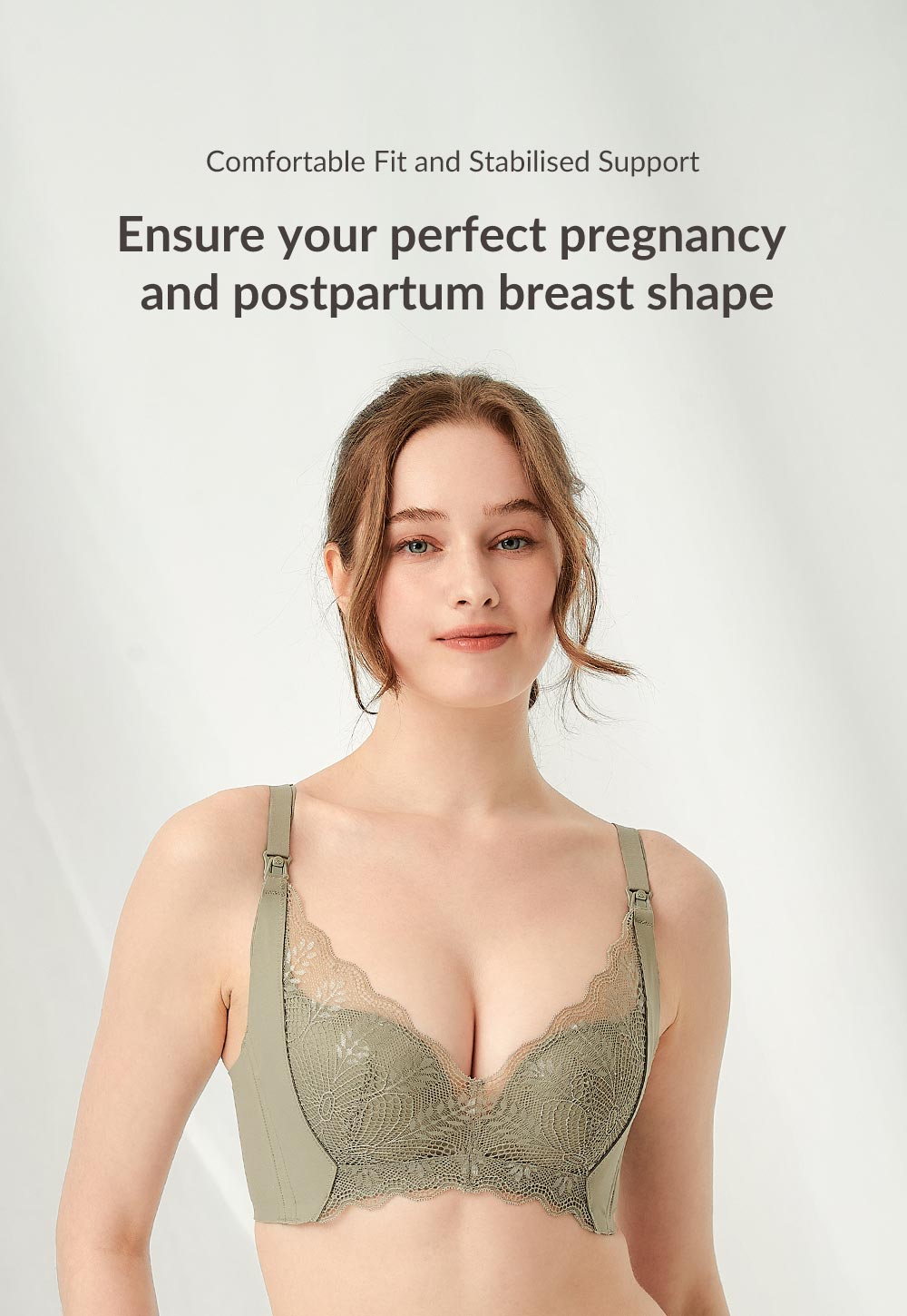 Silky Lace Underwire Maternity & Nursing Bra