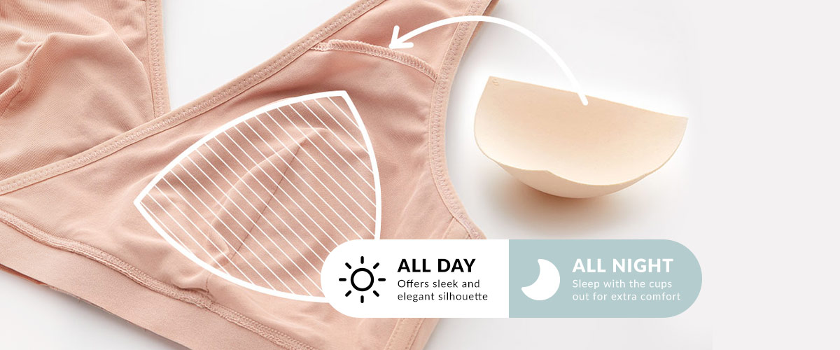 Ultra Breezy Crossover Nursing Sleep Bra