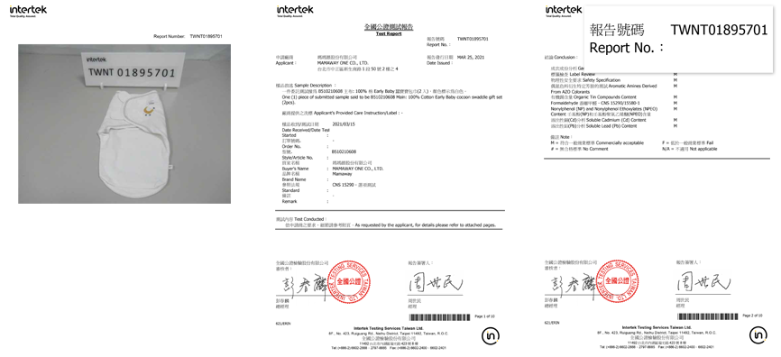 Comply with CNS15290 textile standard