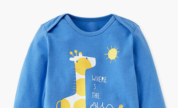 Little Giraffe Baby Cotton L/S Bodysuit