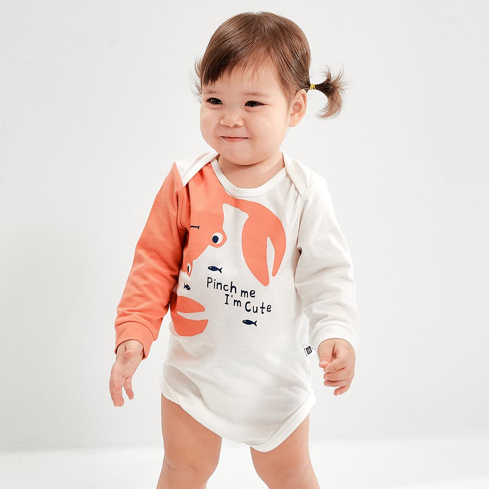 Cutie Crab Baby Cotton L/S Bodysuit