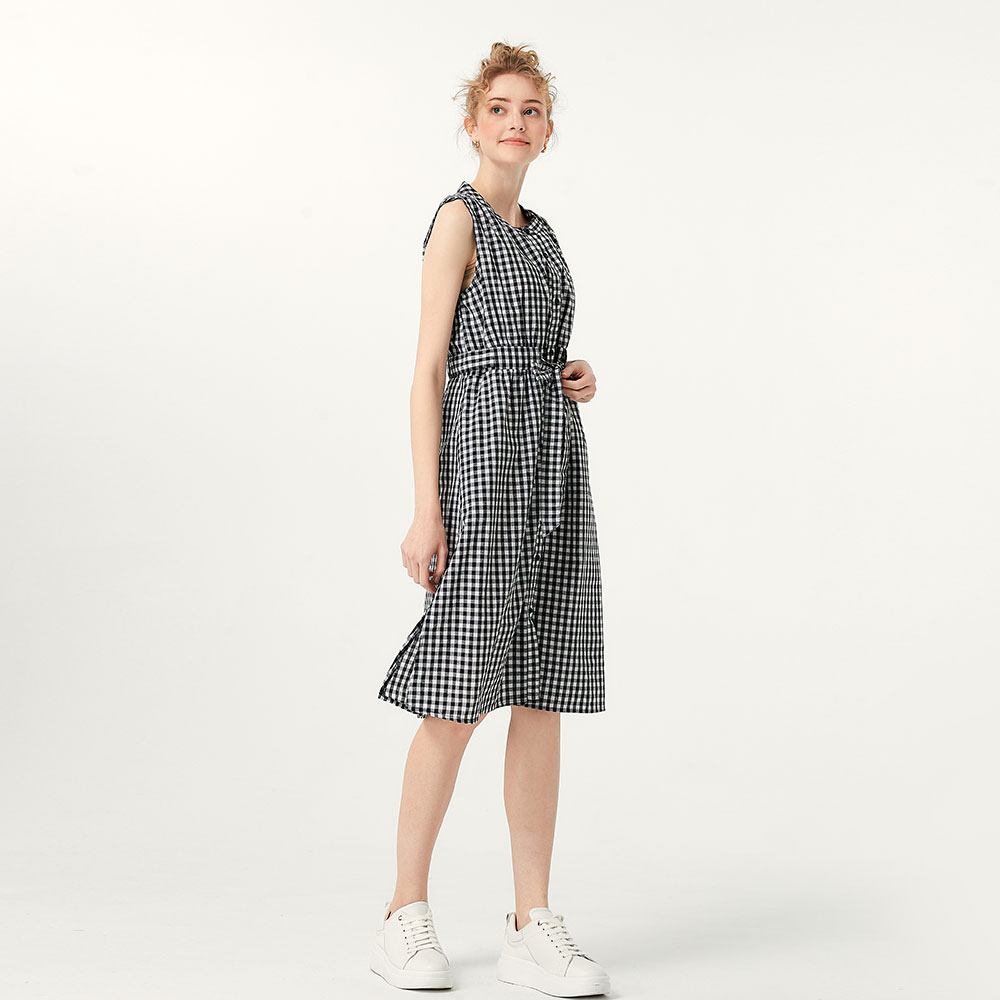 Button-through S/L Maternity & Nursing Dress