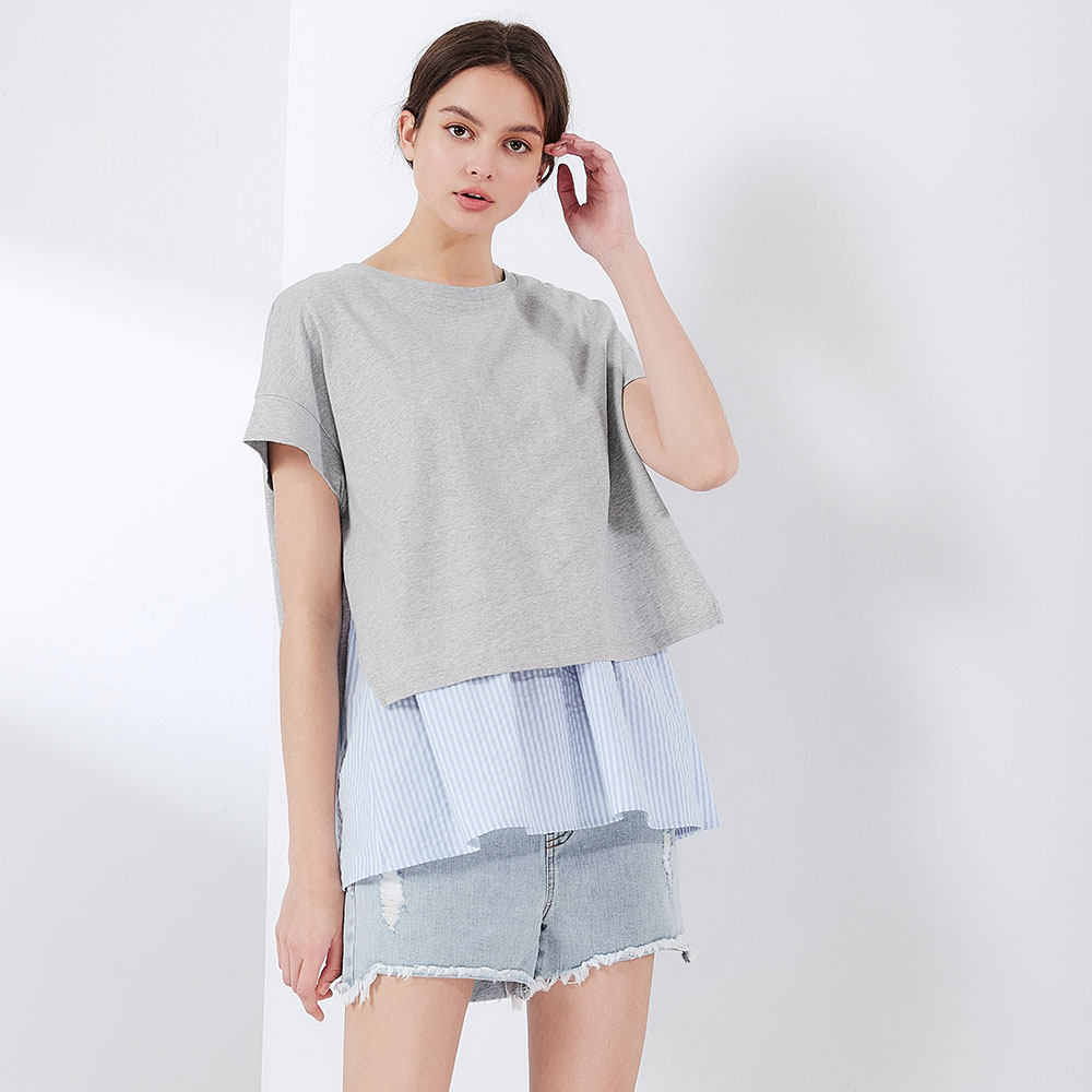 Raw Hem Maternity Denim Shorts