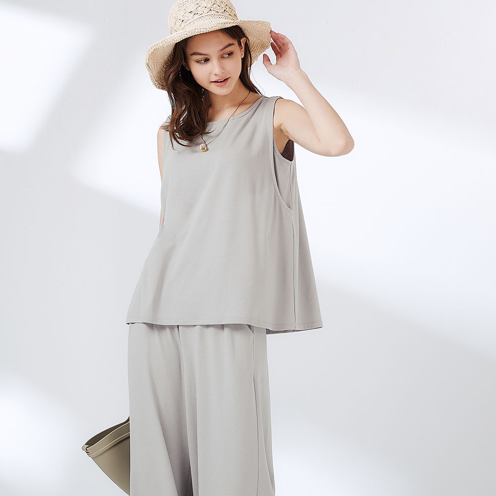 Maternity & Nursing Top Plus Wide Leg Pants Co-Ord Set