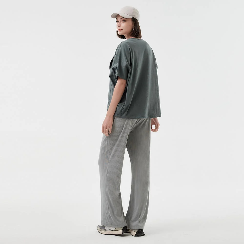 Pleated Maternity Straight Leg Pants