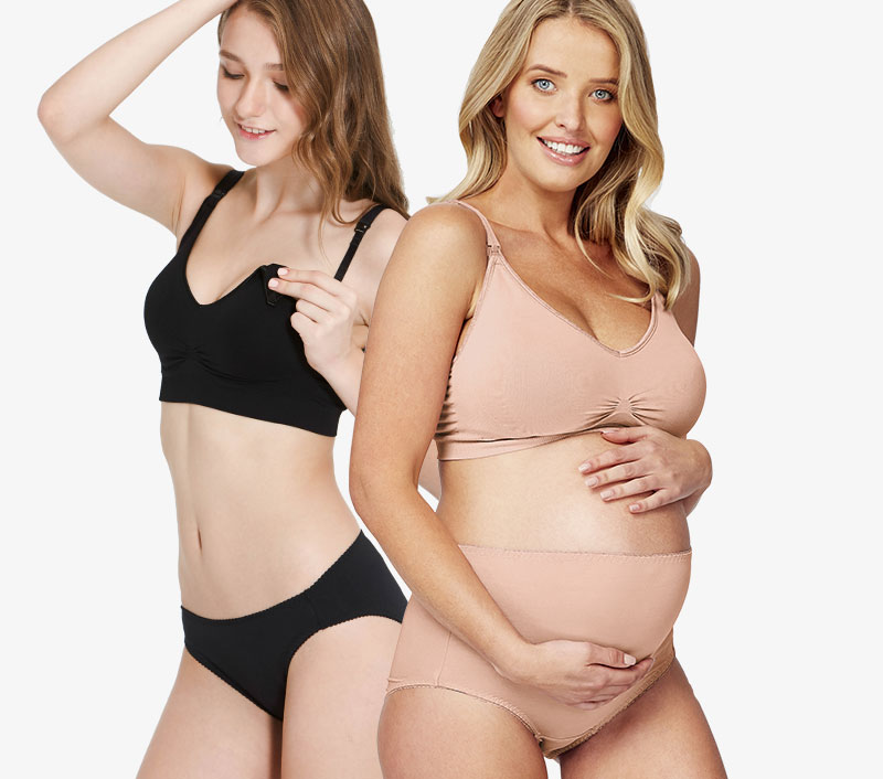 (New) Antibacterial Maternity Midi Briefs 2 Pack