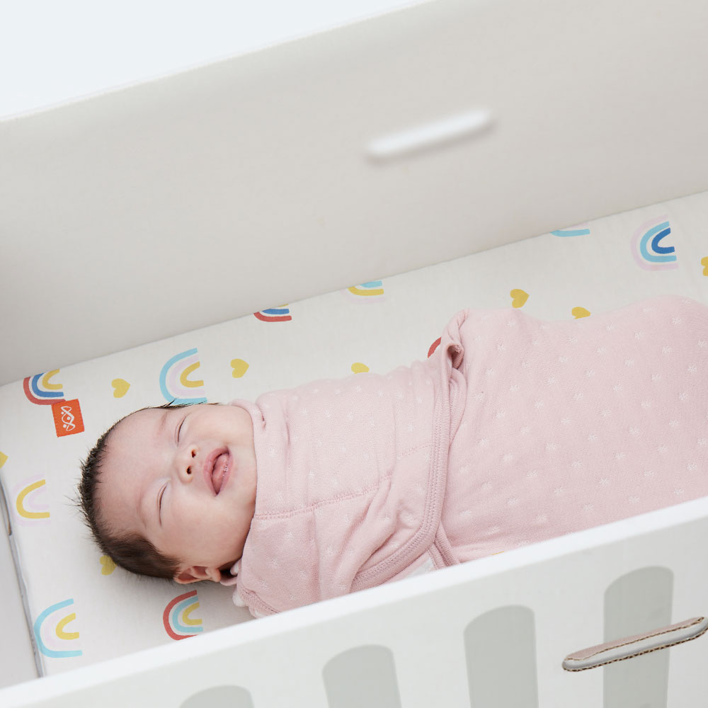 Finnish Baby Box Mattress Sheet-Rainbow 