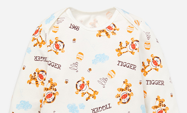 Disney Tigger Baby Cotton L/S Bodysuit 2 Pcs Pack