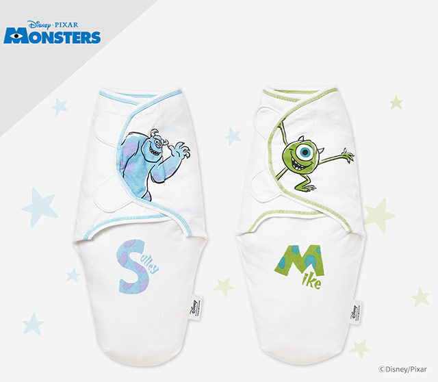 Disney Monsters Inc Cocoon Swaddle Wrap 2 Pcs Pack