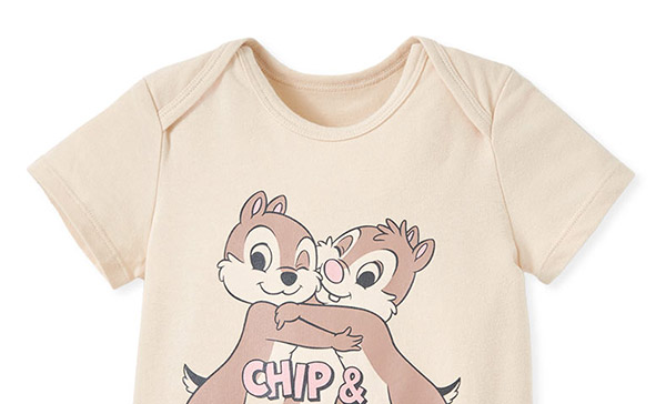 Disney Chip & Dale Baby Cotton Short Sleeve Bodysuit 