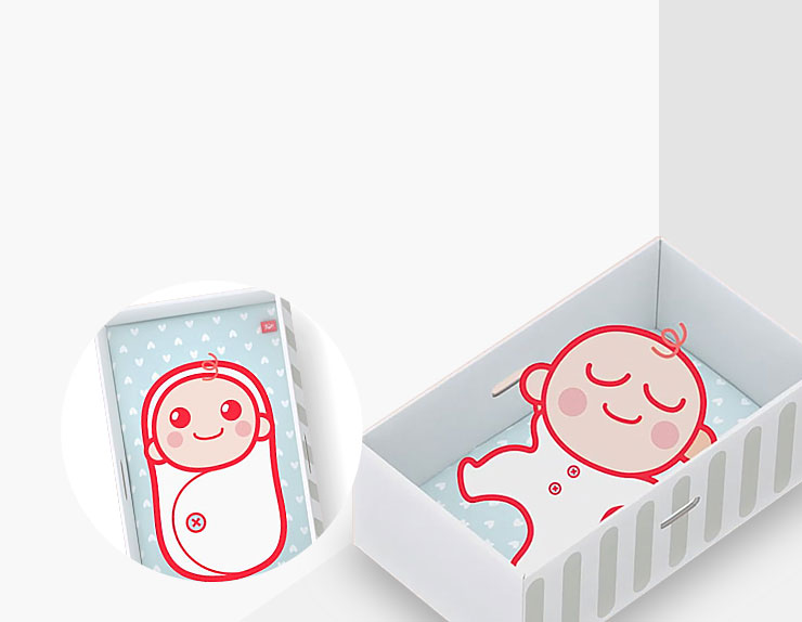 Cotton Heart Baby Box Mattress Sheets 