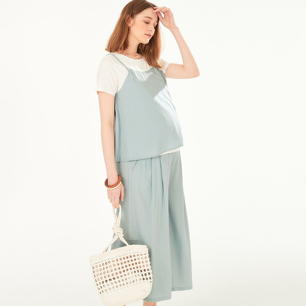 Drapey Maternity Wide Leg Pants 