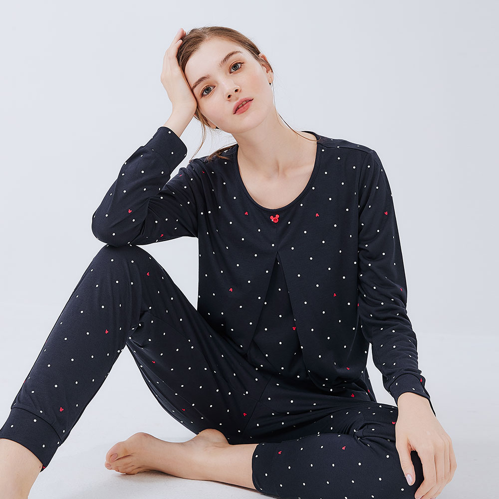 Mickey Dotty Maternity & Nursing Pyjama Set