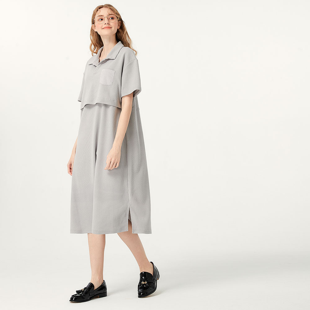 Waffle M&N Polo Dress