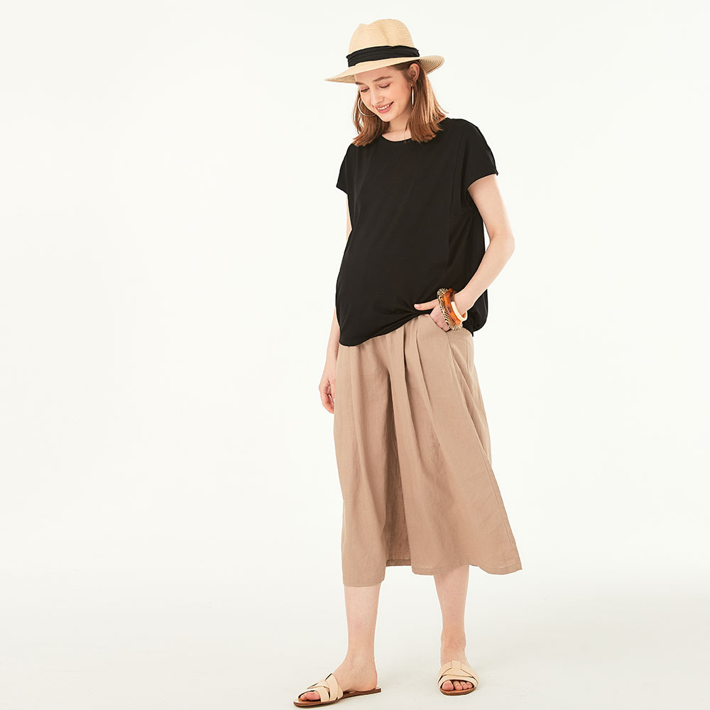 Drapey Maternity Wide Leg Pants 