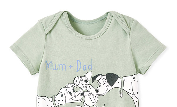 Disney Dalmatians Family Baby Cotton Short Sleeve Bodysuit 