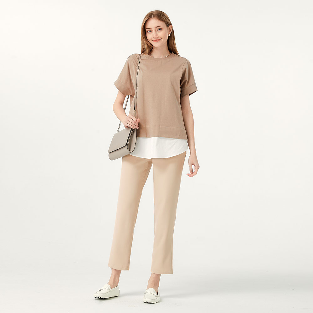 Cropped Maternity Slim Pants 