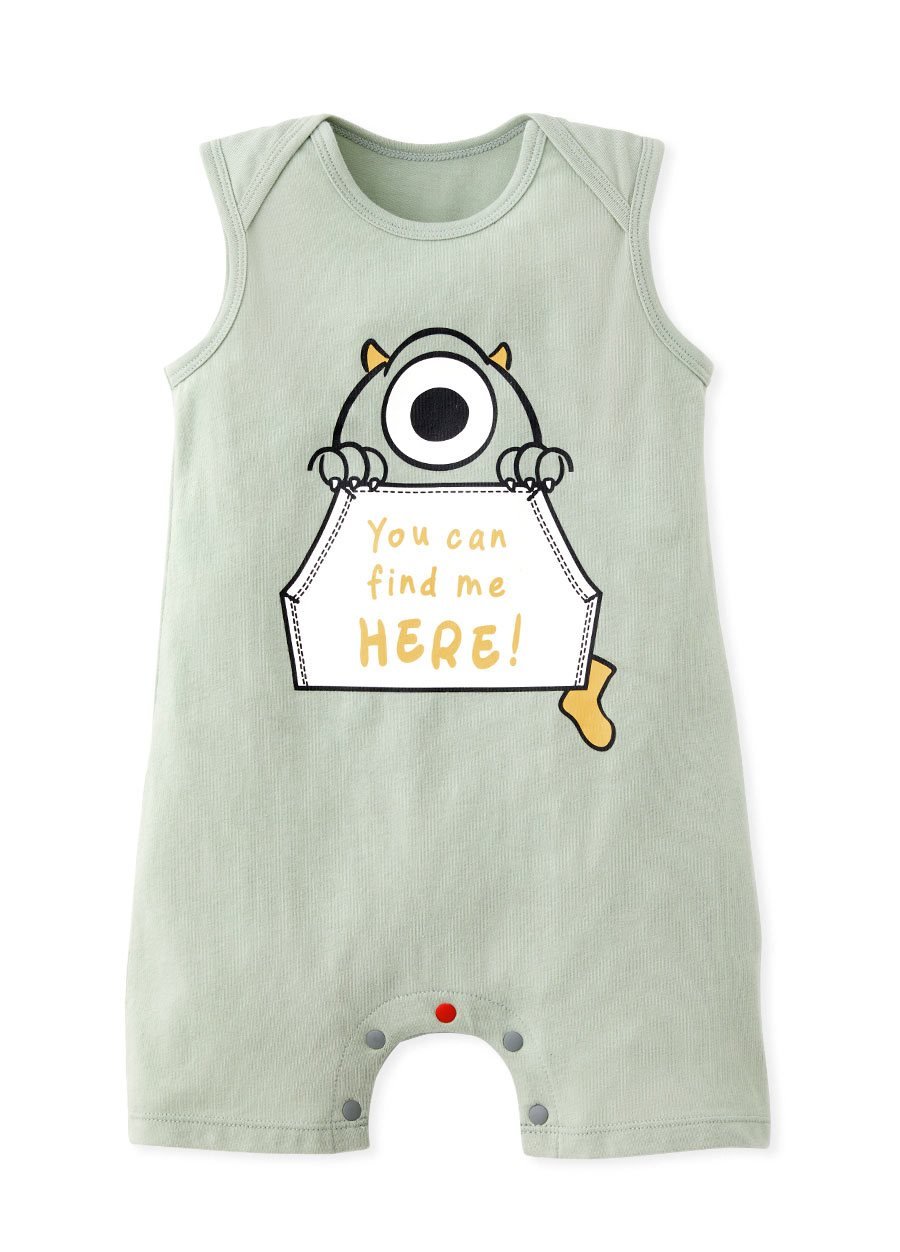 Disney Mike is Here Baby Cotton Sleeveless Romper