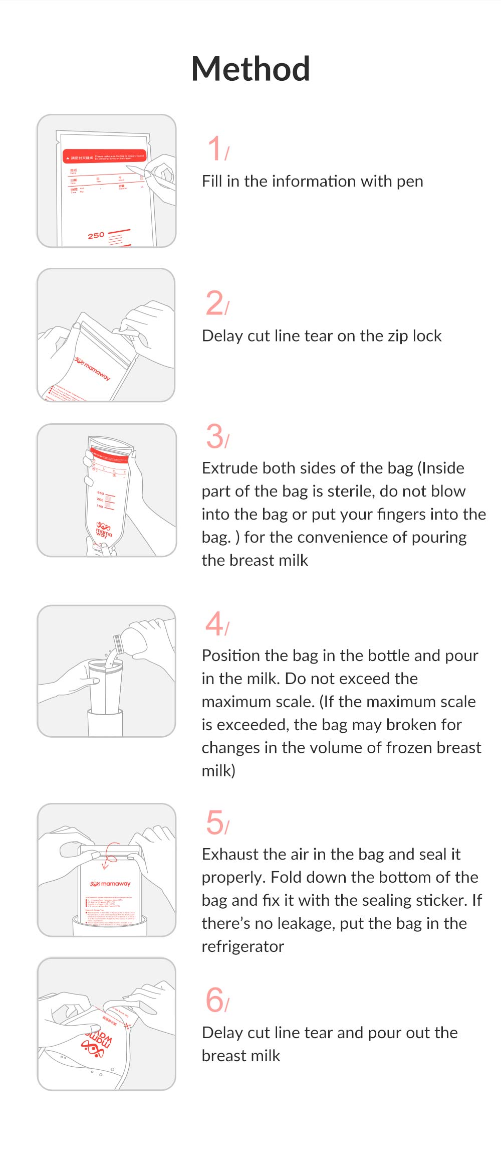 Breast Milk Storage Bags