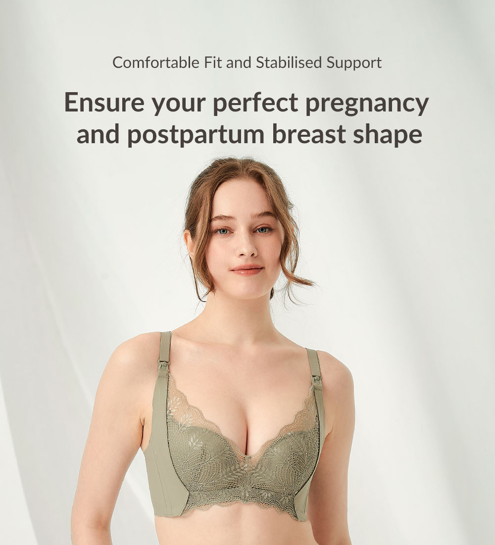 Silky Lace Underwire Maternity & Nursing Bra