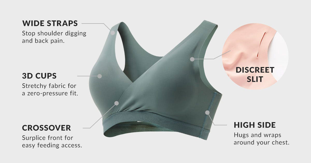 Ultra Silky Crossover Sleeping & Nursing Bra