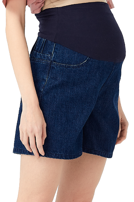 The A-Line Maternity Denim Shorts 