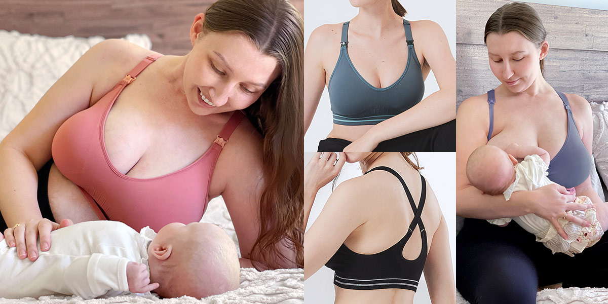 Antibacterial Seamless Maternity & Nursing Sports Bra