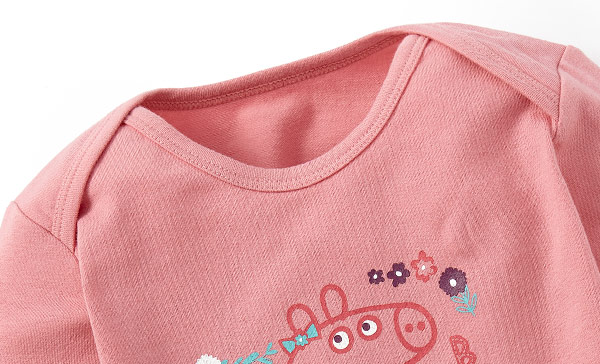 Ballet Peppa Pig Baby Cotton Long Sleeve Bodysuit