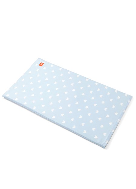 Cotton Heart Baby Box Mattress Sheets-Light Blue1