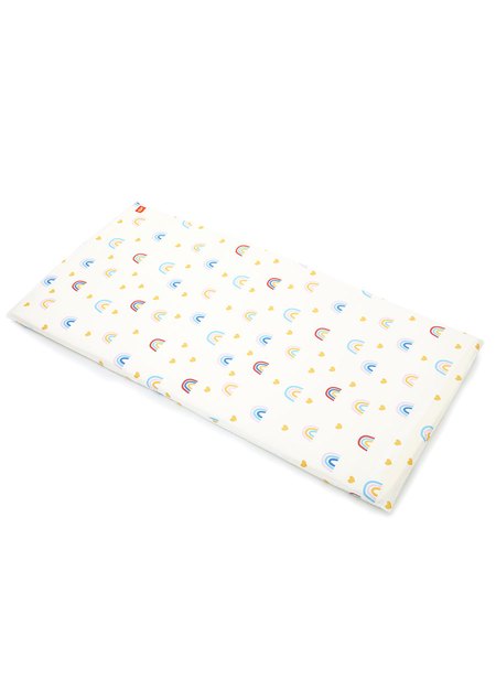 Cotton Printed Cot Sheets -Rainbow(140*70cm)-Mid Blue3