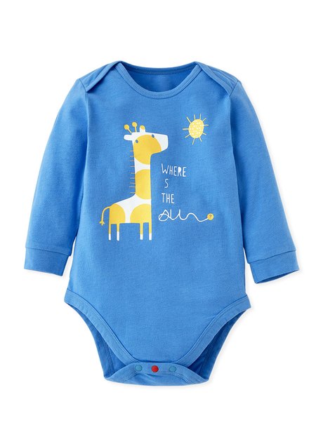 Little Giraffe Baby Cotton L/S Bodysuit