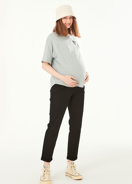 Cotton Maternity Slim Pants