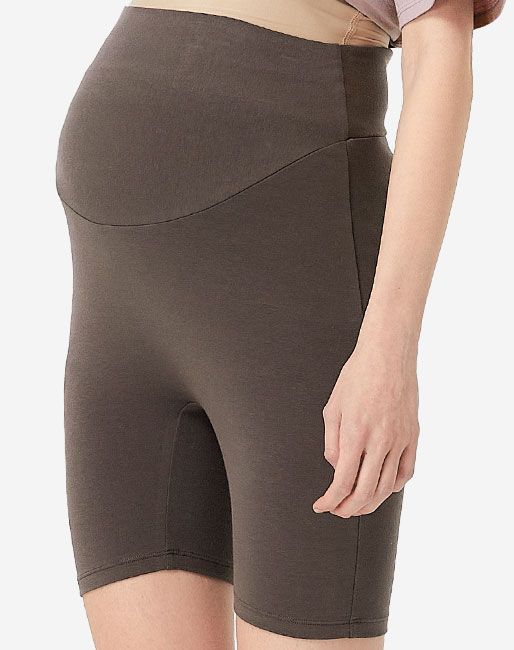 Ultra-Stretch Maternity Biker Shorts